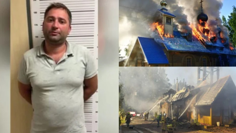 Suparat ca sotia lui doneaza toti banii familiei la biserica, un rus a incendiat lacasul de cult Imagine
