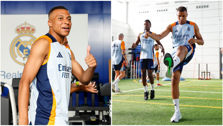 Superstarul Mbappe a efectuat primul antrenament la Real Madrid Imagine
