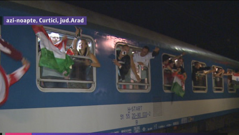 Suporterii maghiari au ajuns in Romania  Imagine