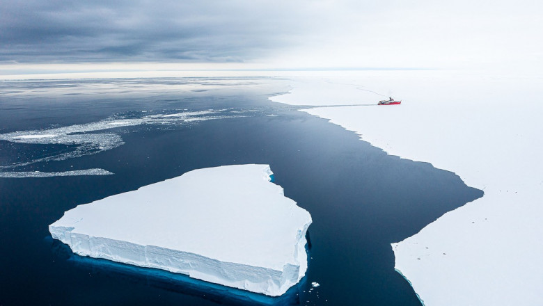 Suprafata banchizei din Antarctica nu a fost niciodata atat de redusa, in cei 44 de ani de observatii satelitare Imagine