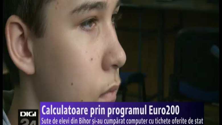 Sute de elevi din Bihor si-au cumparat computer cu tichete oferite de stat prin programul Euro200 Imagine
