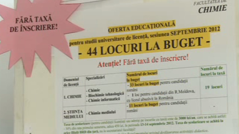 Sute de locuri bugetate au ramas neocupate in universitatile din Iasi Imagine