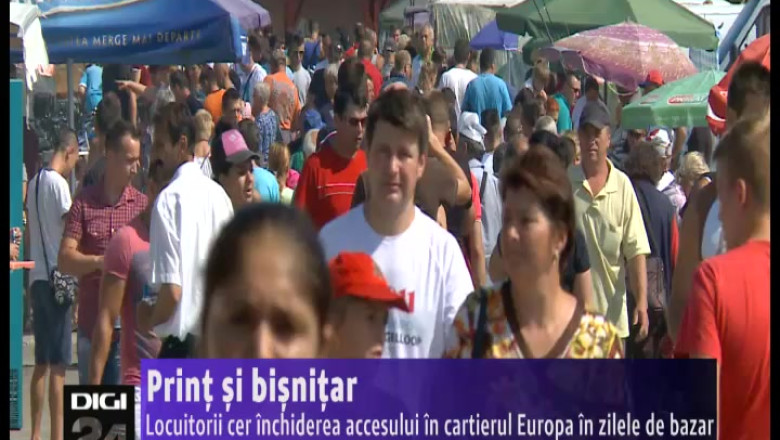 Sute de oradeni cer inchiderea accesului intr-un cartier in zilele de bazar Imagine