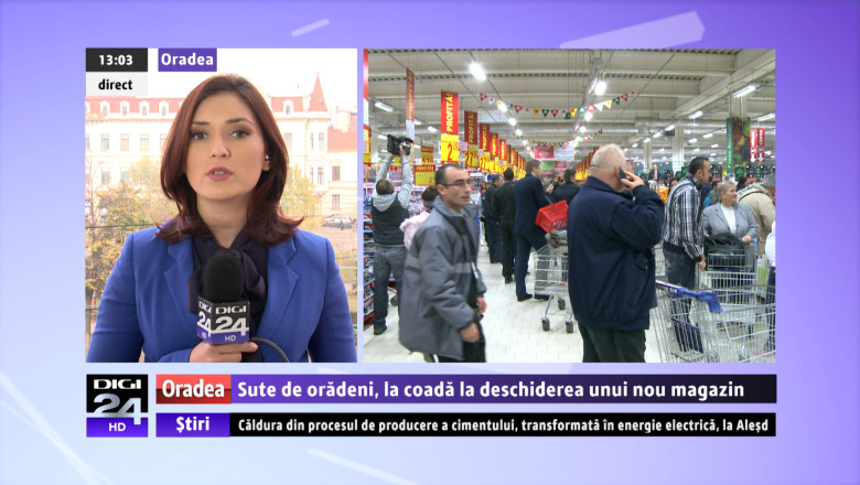 Sute de oradeni, la coada la deschiderea unui nou magazin Imagine