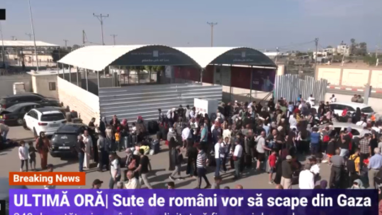 Sute de romani cer ajutorul autoritatilor sa fie scosi din Gaza. MAE anunta ca este in legatura permanenta cu ei Imagine