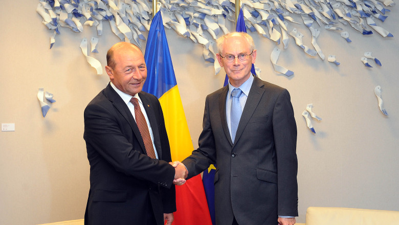 T. Basescu discuta joi cu Rompuy despre prioritatile Romaniei in UE, Schengen si asocierea R. Moldova Imagine