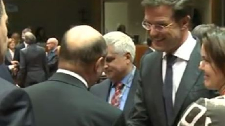 T. Basescu, la Bruxelles, catre premierul Olandei: Intotdeauna ma intorc Imagine