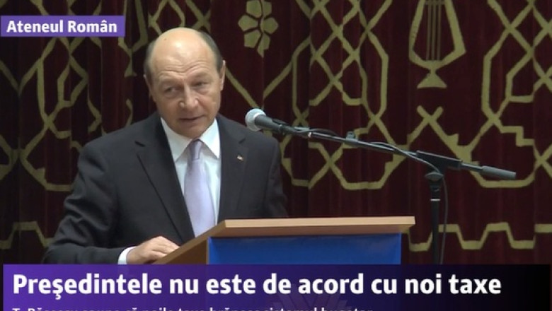 T. Basescu: Se trece din nou la inventarea de taxe, impozite. Este gresit Imagine