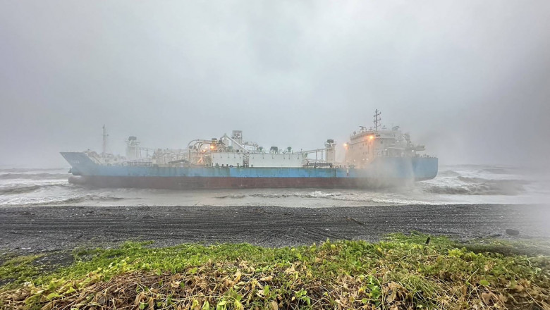 Taifunul Gaemi a lovit cu putere Taiwanul si se indreapta spre China. Un cargobot cu noua oameni la bord s-a scufundat in larg Imagine