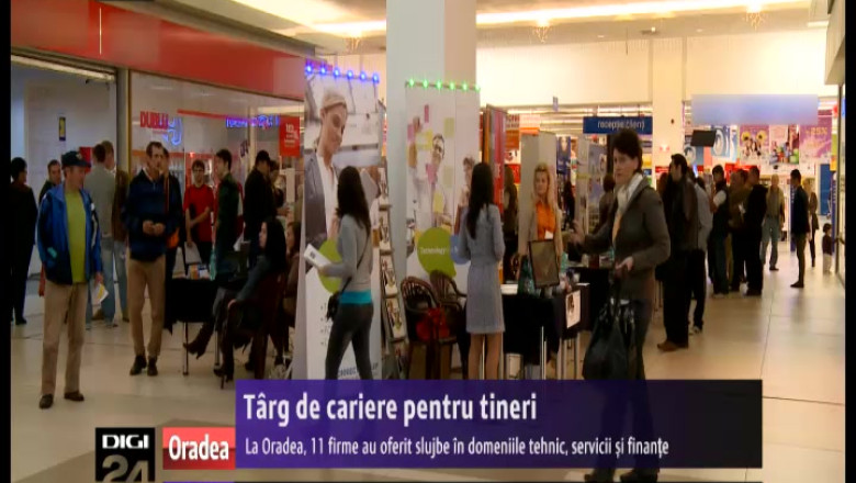 Targ de cariere pentru tineri. La Oradea, 11 firme au oferit slujbe in domeniile tehnic, servicii si finante Imagine