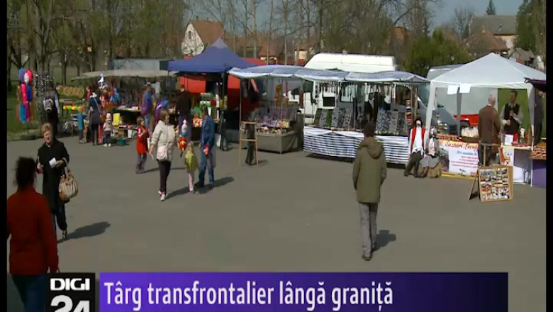 Targ transfrontalier de afaceri. Producatori din Ungaria si din Romania s-au intalnit langa granita Imagine