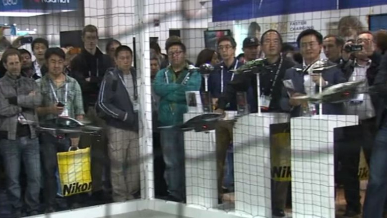 Targul IT din Las Vegas. Dronele personale, ultima moda in materie de tehnologie Imagine