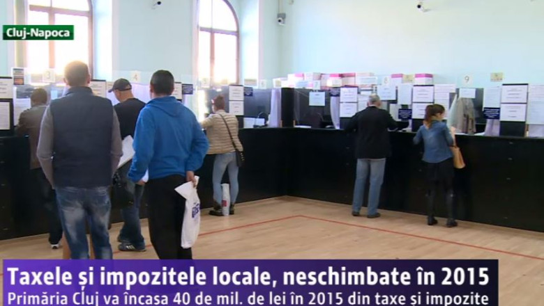 Taxele si impozitele locale, neschimbate in 2015, la Cluj-Napoca Imagine