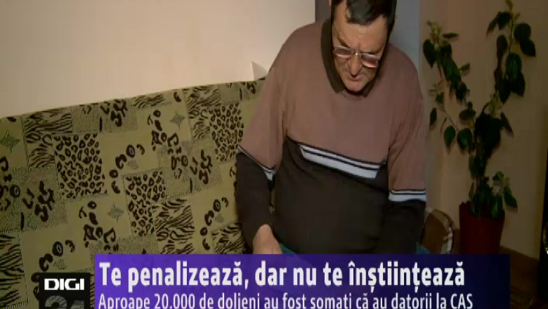 Te penalizeaza, dar nu te instiinteaza. Aproape 20.000 de doljeni, somati ca au datorii la CAS Imagine