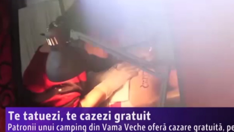 Te tatuezi, te cazezi gratuit. Patronii unui camping din Vama Veche ofera cazare gratis, pe viata Imagine