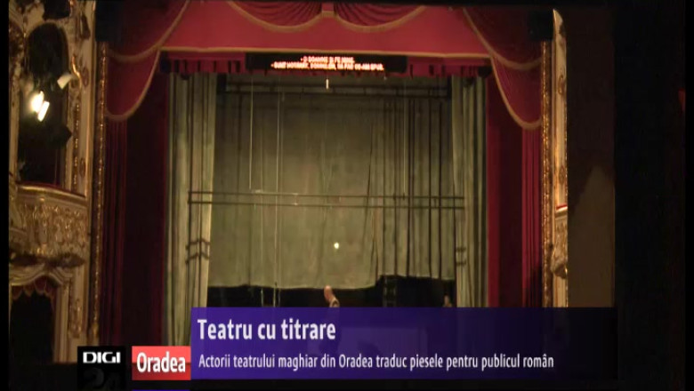 Teatru cu titrare. Actorii teatrului maghiar din Oradea traduc piesele pentru publicul roman Imagine