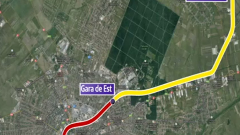 Timisoara ar putea avea tren subteran, pe ruta Gara de Nord-aeroportul Traian Vuia Imagine