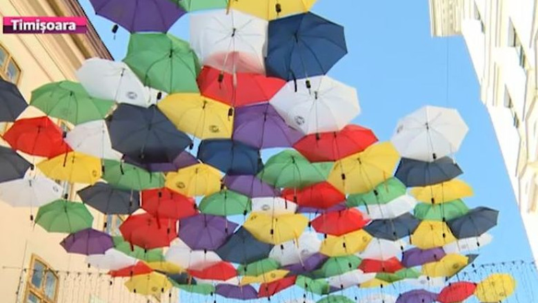Timisoara, orasul santierelor, colorat cu umbrele  Imagine