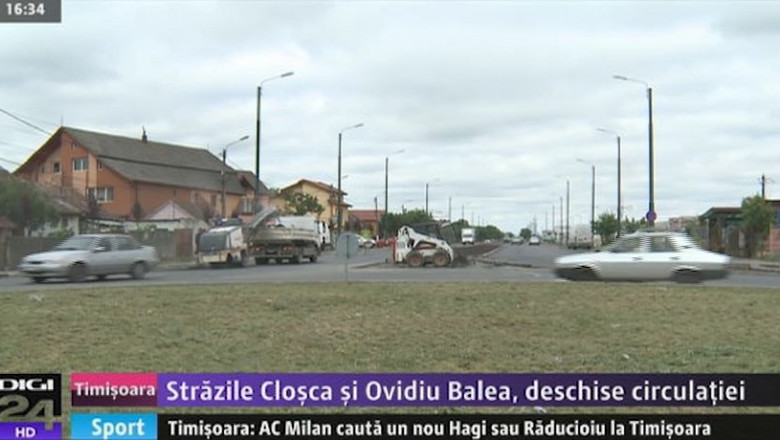 Timisoara: strazile Closca si Ovidiu Balea, deschise oficial circulatiei Imagine