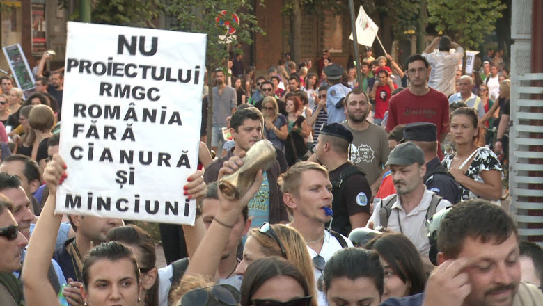 Timisorenii, din nou in strada impotriva proiectului Rosia Montana Imagine