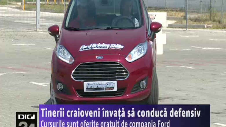 Tinerii craioveni au invatat sa conduca defensiv. Cursurile au fost oferite gratuit de compania Ford Imagine