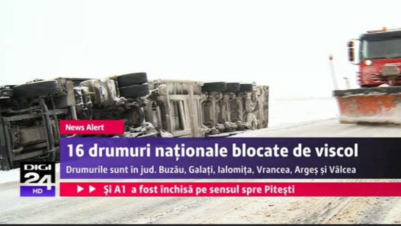 Tir rasturnat in sant, la Suceava Imagine