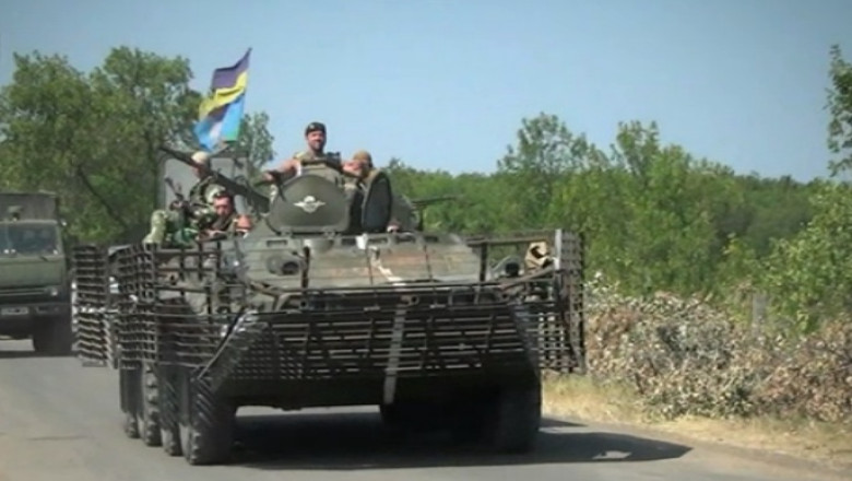 Tiruri de artilerie la Donetk, in pofida armistitiului Imagine