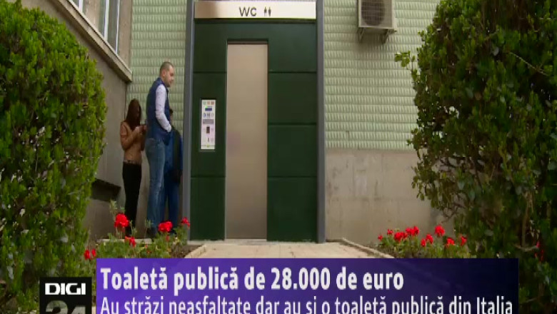 Toaleta publica de 28.000 de euro, adusa din Italia, la Slatina  Imagine