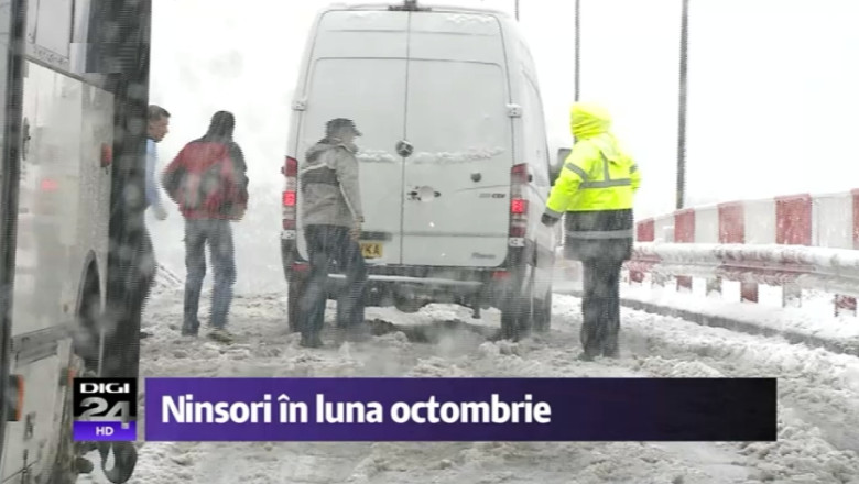 Toamna cu zapada si temperaturi de decembrie. Cei mai afectati: agricultorii si calatorii care tranziteaza centrul tarii Imagine
