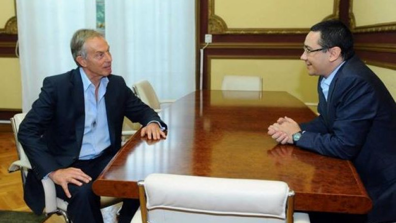 Tony Blair, la Palatul Victoria Imagine
