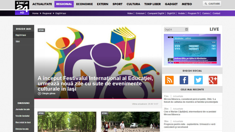 Topul celor mai accesate stiri de pe digi24.ro/iasi Imagine