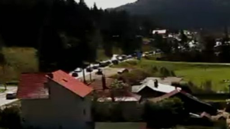 Trafic aglomerat pe DN1, intre Comarnic si Predeal Imagine
