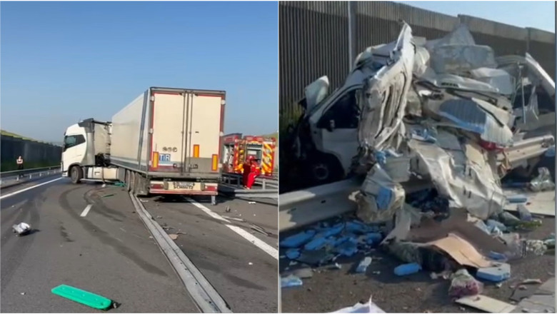 Trafic blocat in judetul Olt: accident mortal pe drumul expres Craiova–Pitesti. O persoana a murit, iar alte doua sunt in stare grava Imagine