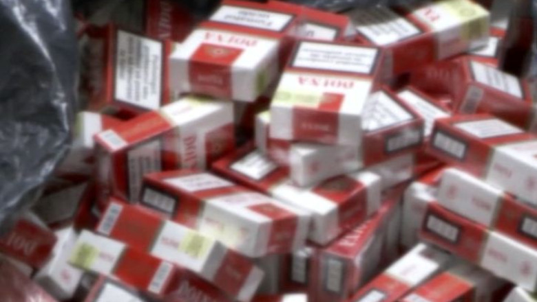 Trafic de tigari in plina zi. Politia a confiscat noua milioane de tigarete intr-o luna Imagine