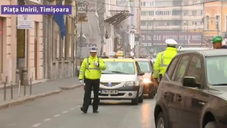 Trafic inchis partial pentru a permite reabilitarea centrului istoric al Timisoarei. Luni dimineata au intrat in vigoare restrictiile de circulatie Imagine