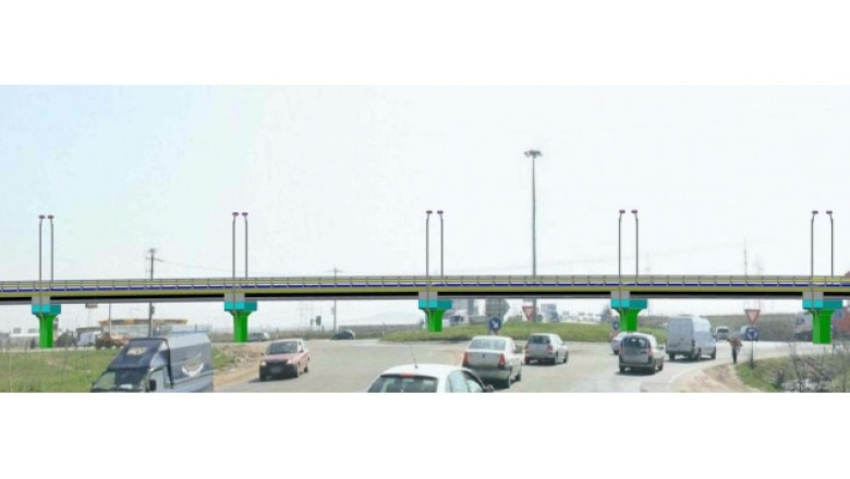 Trafic ingreunat pe centura Oradei. Din 16 februarie se va circula pe o singura banda Imagine