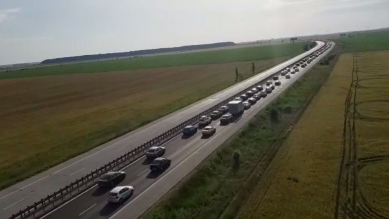 Trafic restrictionat pe Autostrada A2 Bucuresti - Constanta, ca urmare a unor reparatii Imagine