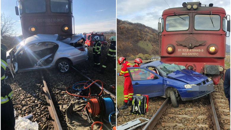 Tragedie cu repetitie. Mecanic de locomotiva implicat in doua accidente grave, in 5 zile. Un sofer a murit, celalalt e in coma Imagine
