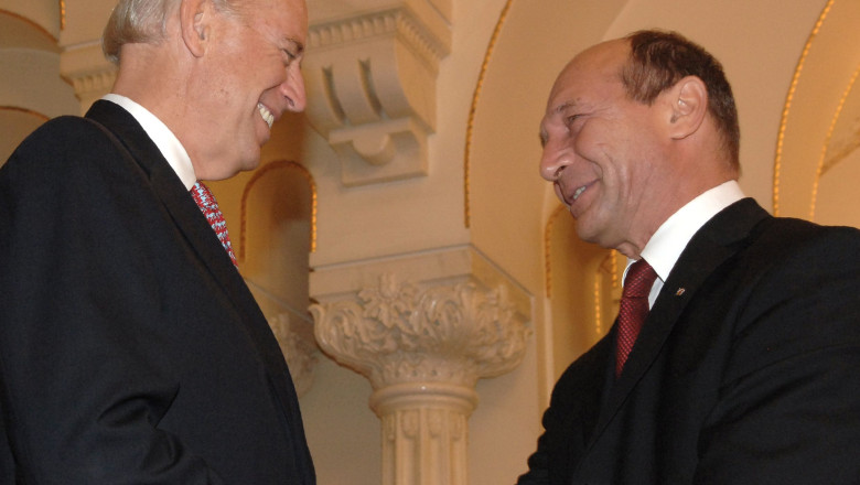 Traian Basescu a discutat cu vicepresedintele SUA, Joe Biden, despre tensiunile din Ucraina Imagine