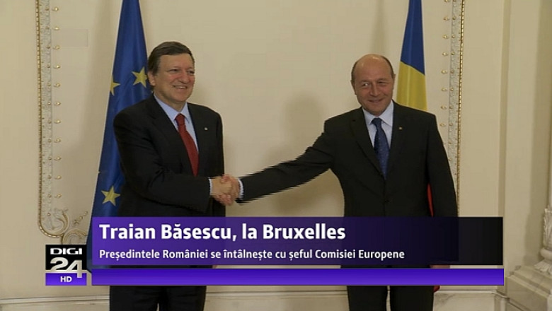 Traian Basescu, in vizita la Bruxelles. Presedintele se intalneste cu seful Comisiei Europene Imagine