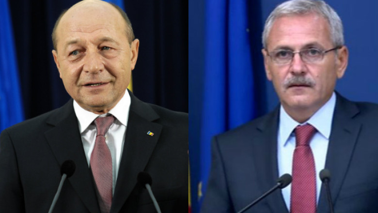 Traian Basescu si Liviu Dragnea au plecat impreuna de la receptia de Ziua Nationala Imagine