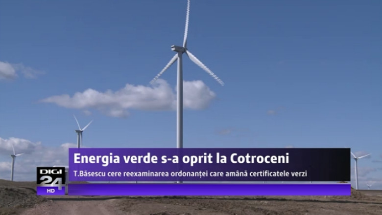 Traian Basescu trimite legea privind certificatele verzi pentru energie regenerabila inapoi in Parlament Imagine