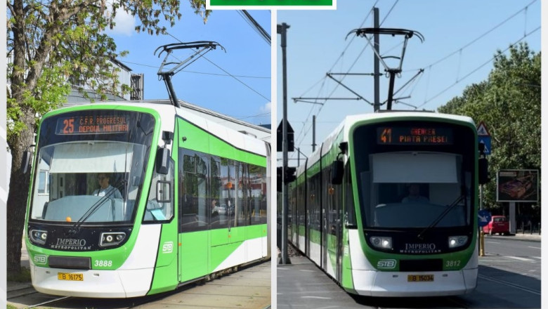 Tramvaiele 25 si 41 nu circula in acest weekend, in Capitala. Calatorii vor fi preluati de liniile STB 12, 625 si 641 Imagine