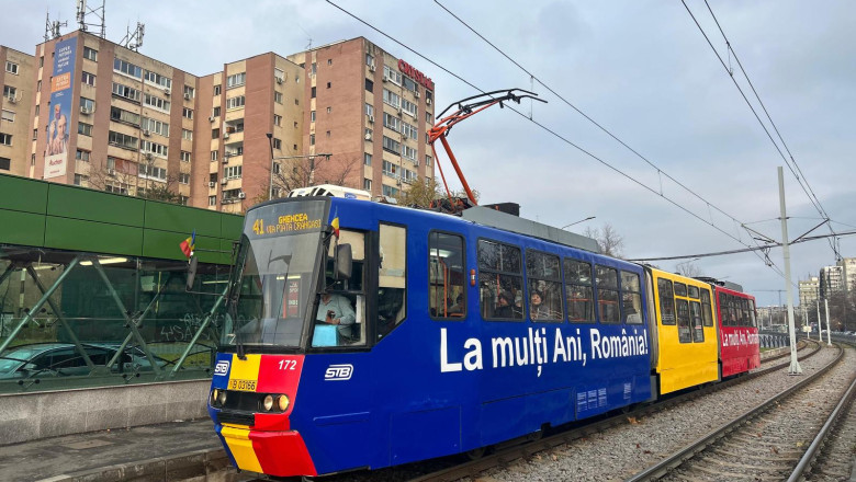 Tramvaiul Tricolor circula prin Bucuresti, de 1 Decembrie Imagine