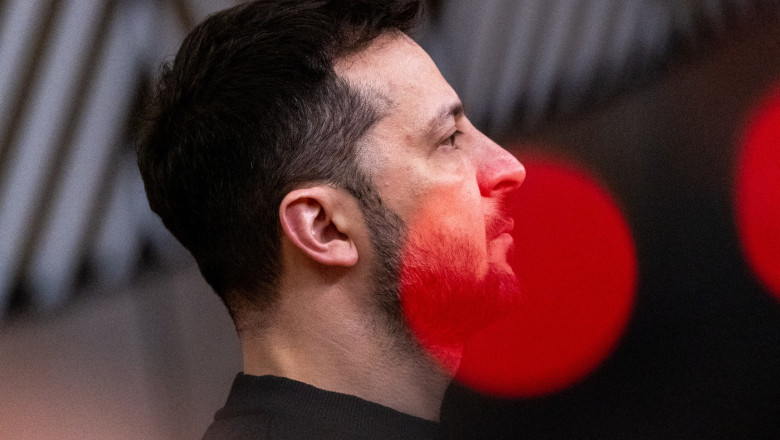 Translator angajat de UE, concediat din cauza unor probleme de securitate in timpul unei intalniri cu Volodimir Zelenski Imagine