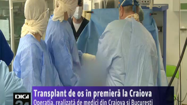 Transplant de os in premiera la Craiova. Operatia a fost realizata de medici din Banie si Bucuresti Imagine
