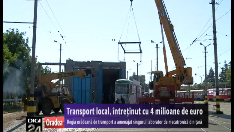 Transport local, intretinut cu 4 milioane de euro. Societatea oradeana de transport a amenajat singurul laborator de mecatronica din tara Imagine