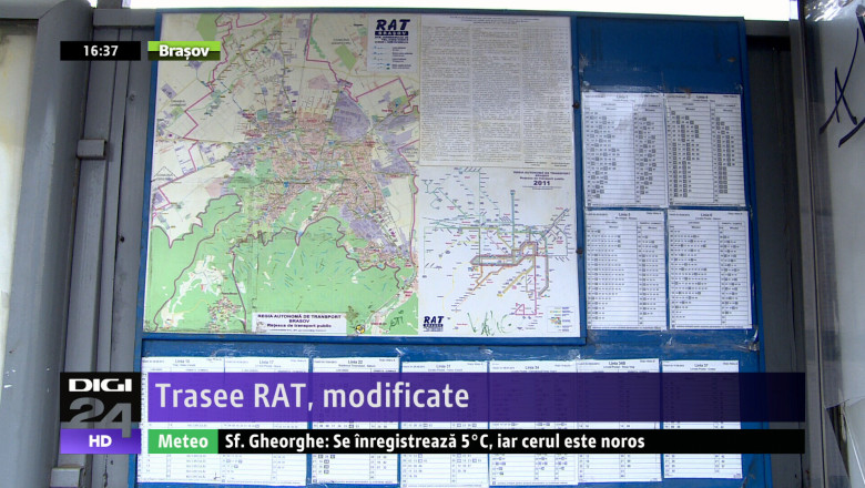 Trasee RAT, modificate  Imagine