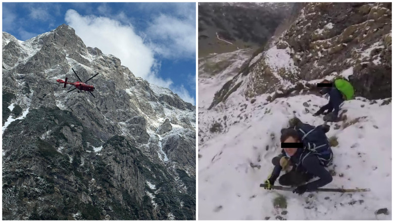 Traseele montane, periculoase inca. Avertismentul salvamontistilor dupa ce patru turisti din Belgia au ramas blocati in Bucegi Imagine