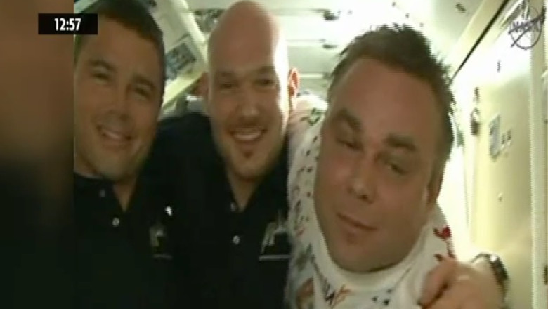 Trei astronauti de pe ISS s-au intors pe Pamant Imagine